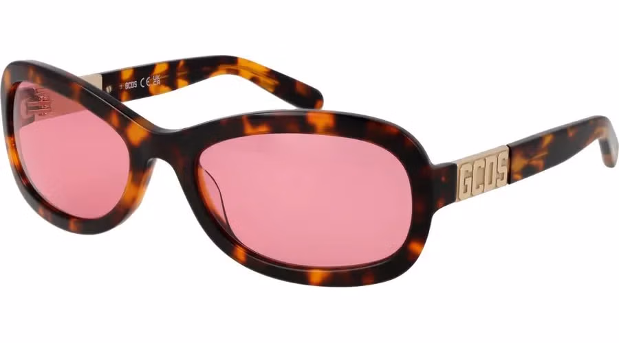 GCDS Brown Acetate Sunglasses