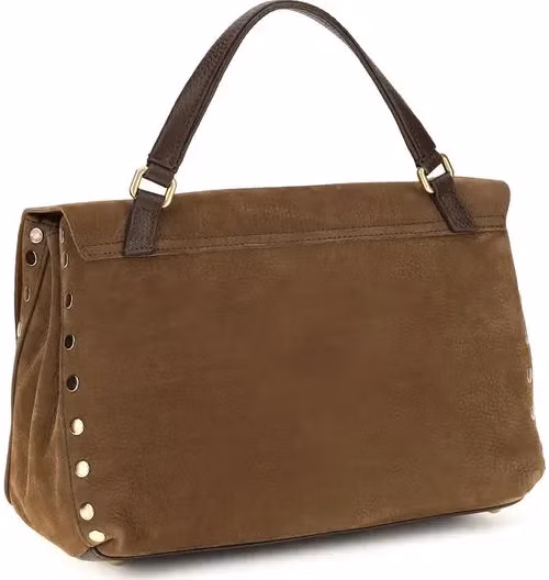 Zanellato Brown Suede Leather Handbag