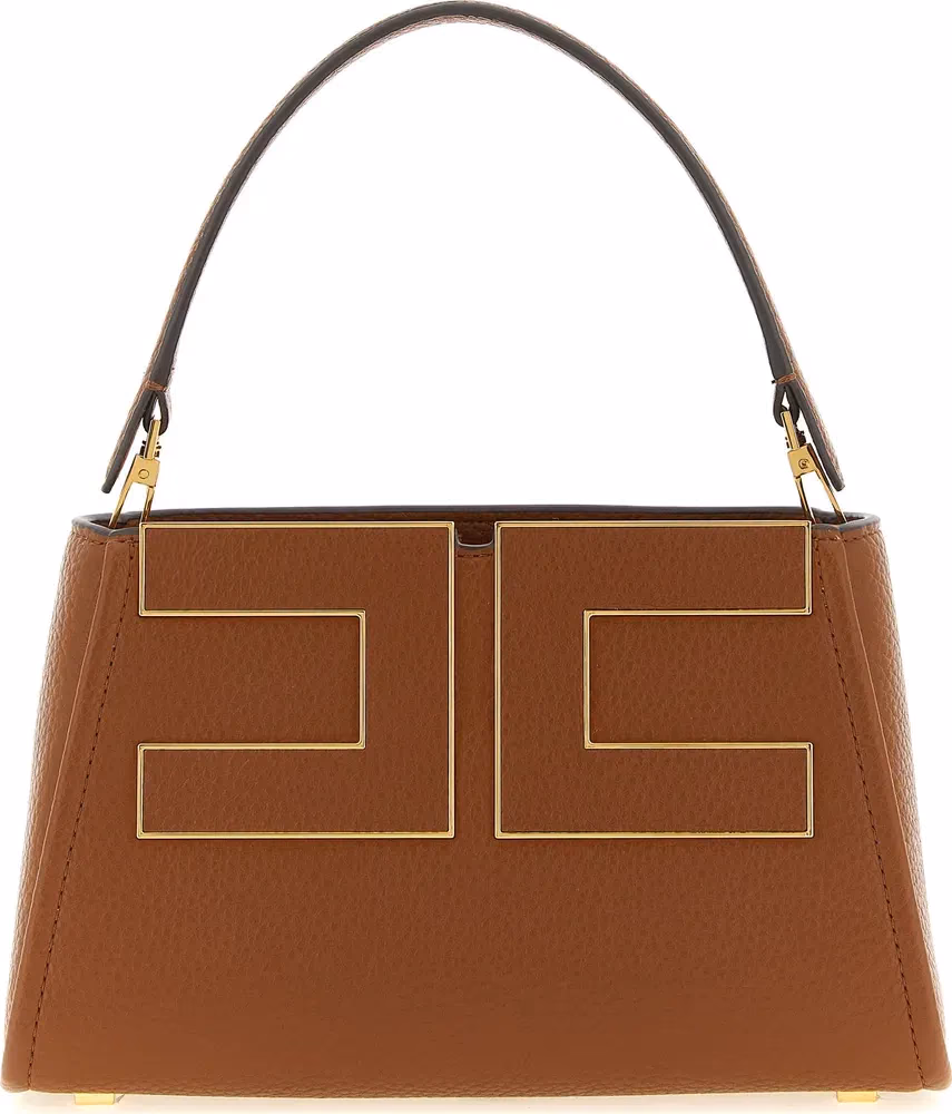 Elisabetta Franchi Brown Polyester Handbag