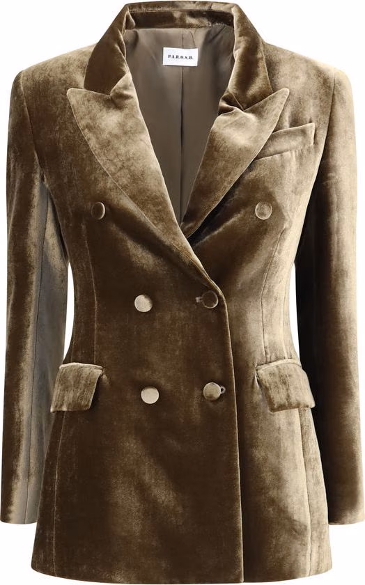P.A.R.O.S.H. Brown Viscose Blazer