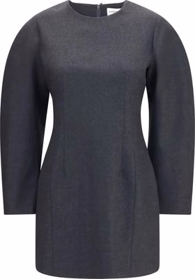 Gray Wool Oves Aries Casual Dress