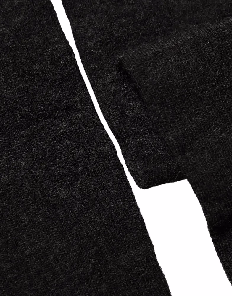 Dolce & Gabbana Black Wool Over Calf Long Women Accessory Socks