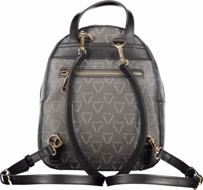 Mario Valentino Black Polyurethane Women's Backpack