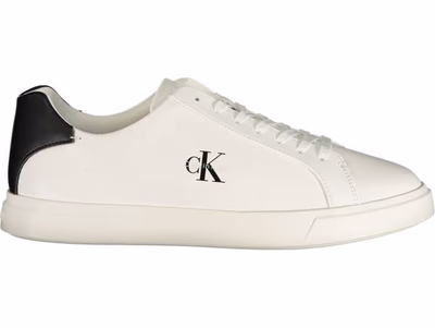White Polyurethane Men's Sneaker