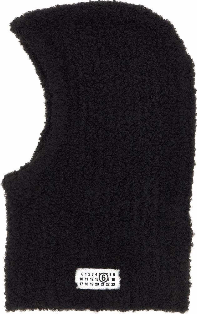 MM6 Maison Margiela Black Marabou Hat