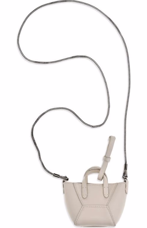 Brunello Cucinelli Beige Calf Leather Bos Taurus Shoulder Bag