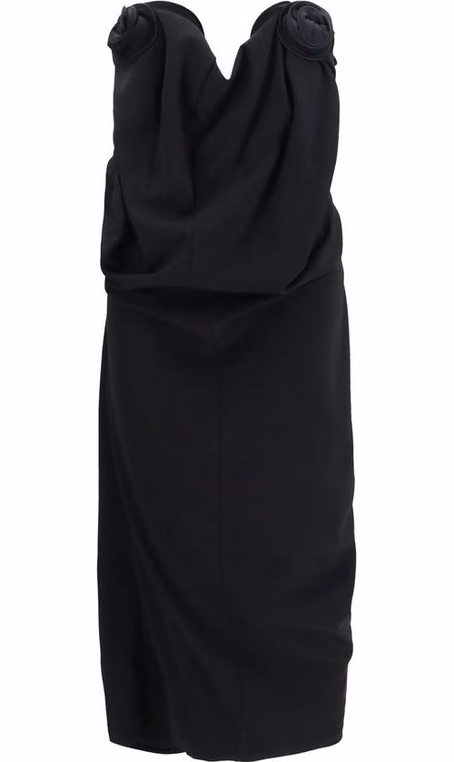 Magda Butrym Black Wool Oves Aries Cocktail Dress