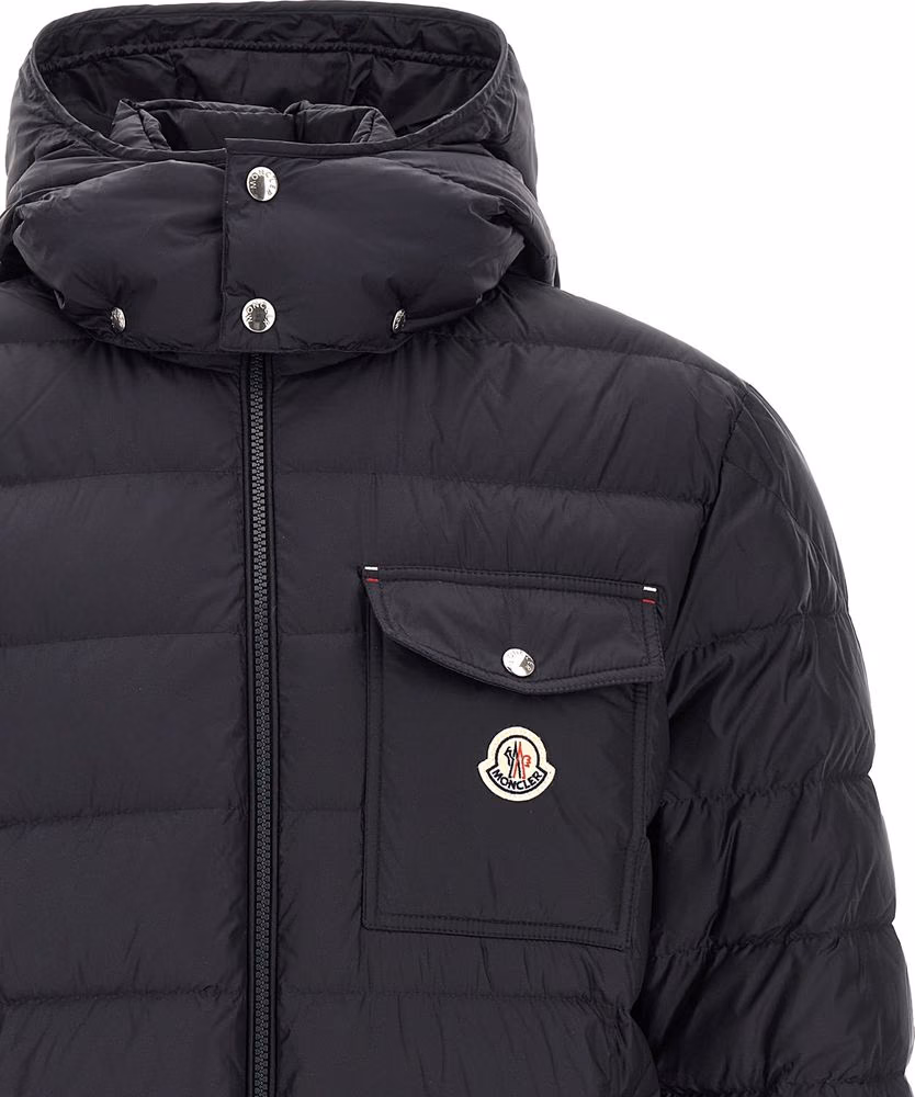 Moncler Blue Polyamide Full-Length Jacket