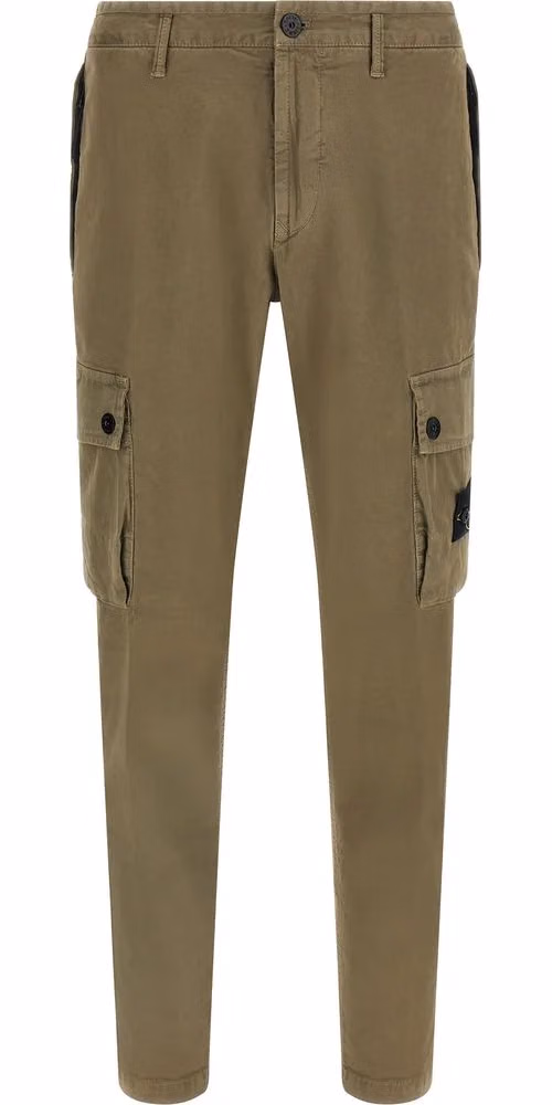 Stone Island Bicolor Cotton Cargo Pants