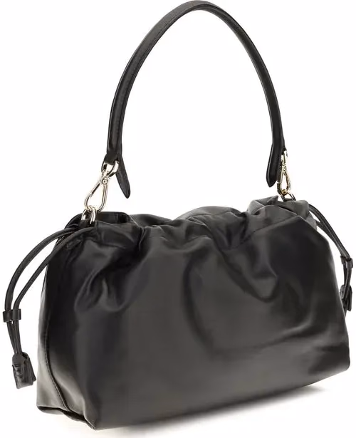 Fendi Black Calf Leather Bos Taurus Shoulder Bag