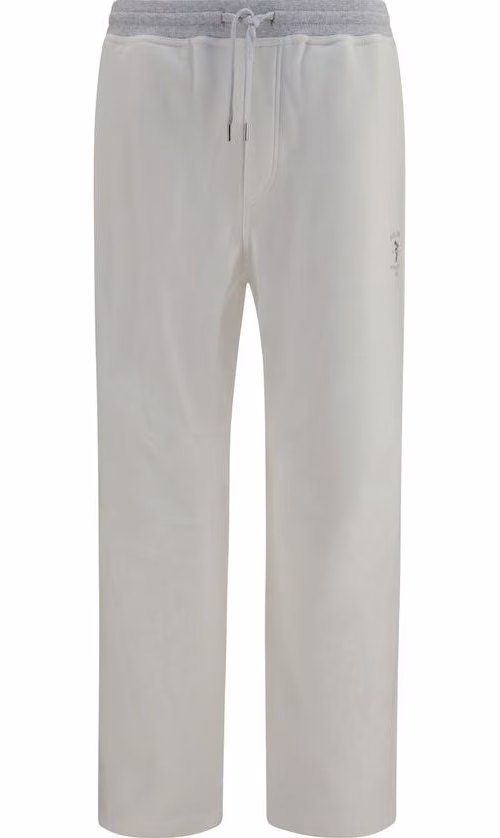 Brunello Cucinelli White Cotton Casual Pants