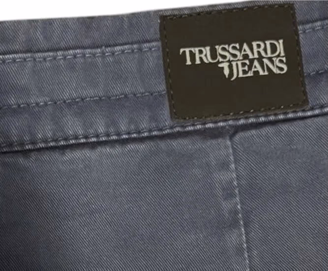 Trussardi Jeans Blue Cotton Men Pant