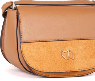 Black Polyester Crossbody Bag