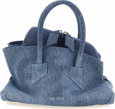Blue Cotton Handbag
