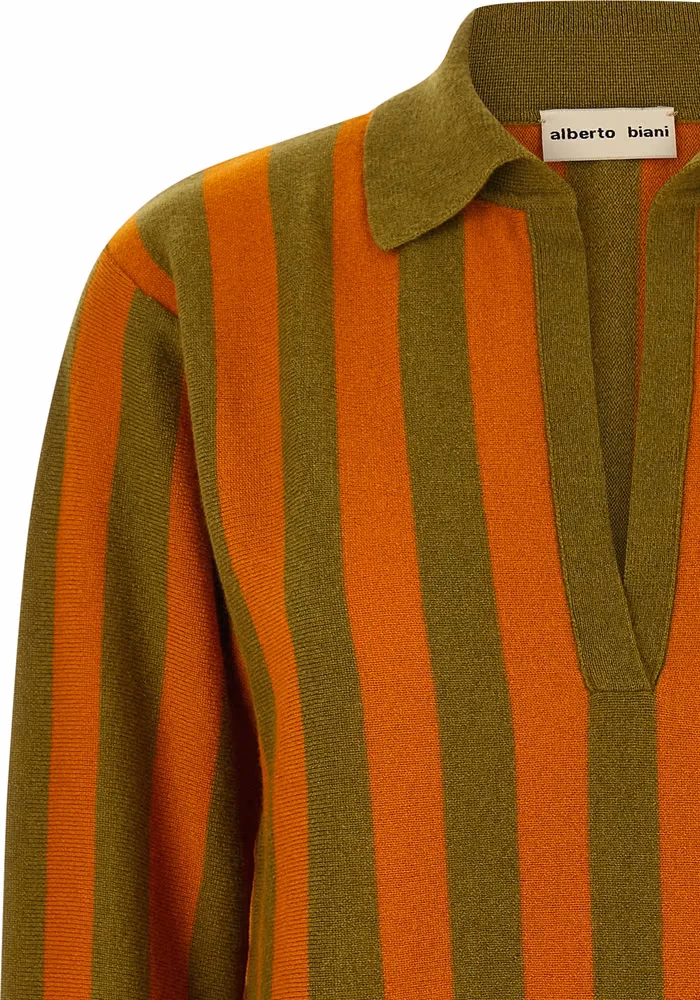 Alberto Biani Multicolor Cashmere Polo Shirt