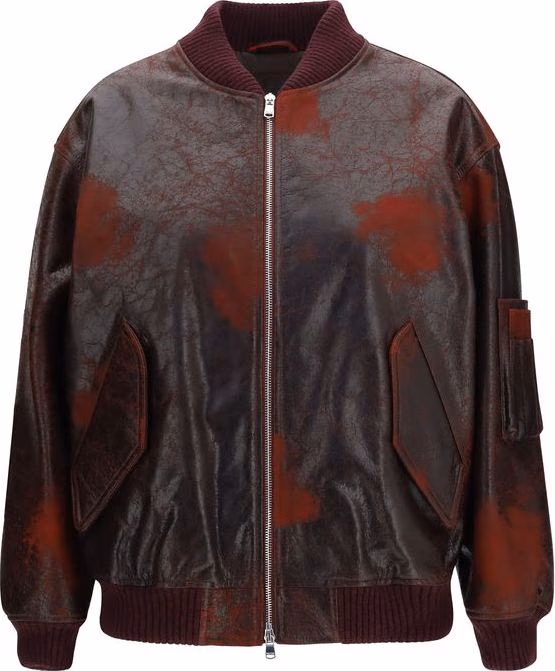 Valstar Bordeaux Leather Bomber