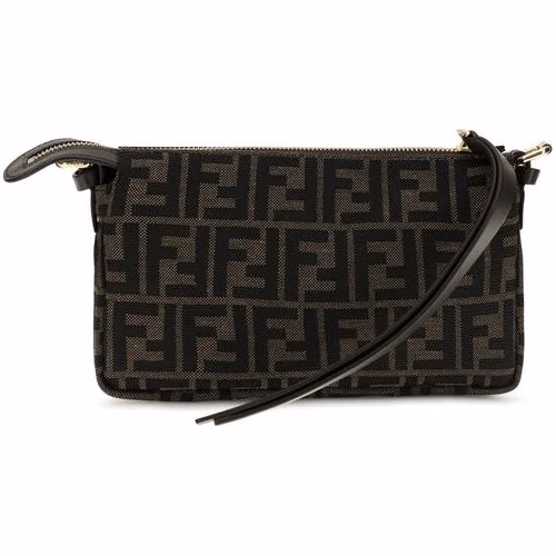 Fendi Brown Polyester Shoulder Bag