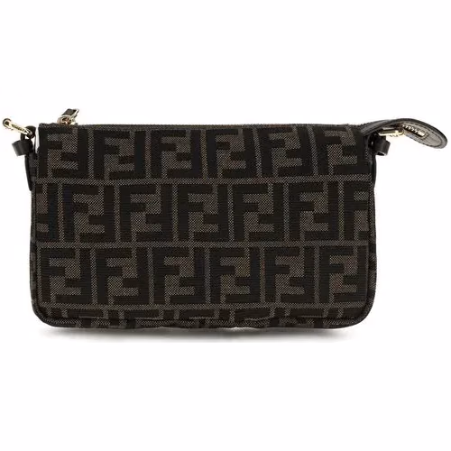 Fendi Brown Polyester Shoulder Bag