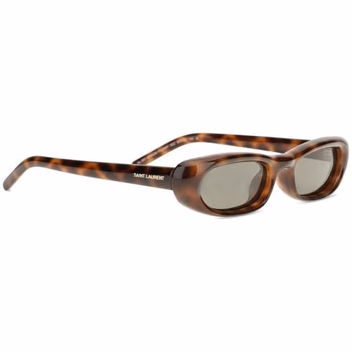 Saint Laurent Brown Acetate Sunglasses