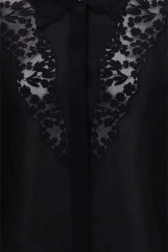 Fendi Black Silk Blouse