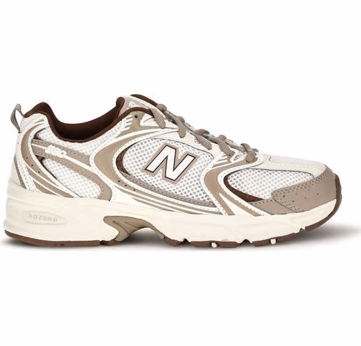 New Balance Silver Fabric Athletic Sneakers