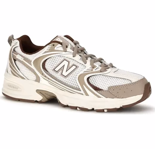 New Balance Silver Fabric Athletic Sneakers