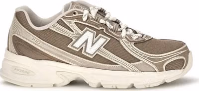Beige Fabric Athletic Sneakers