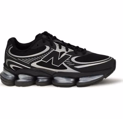 Black Fabric Athletic Sneakers