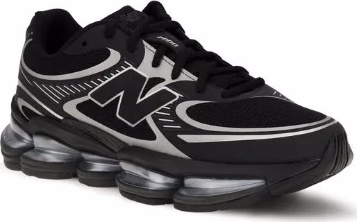 New Balance Black Fabric Athletic Sneakers