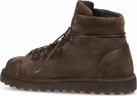 Marsell Brown Suede Leather Lace-Up Boots