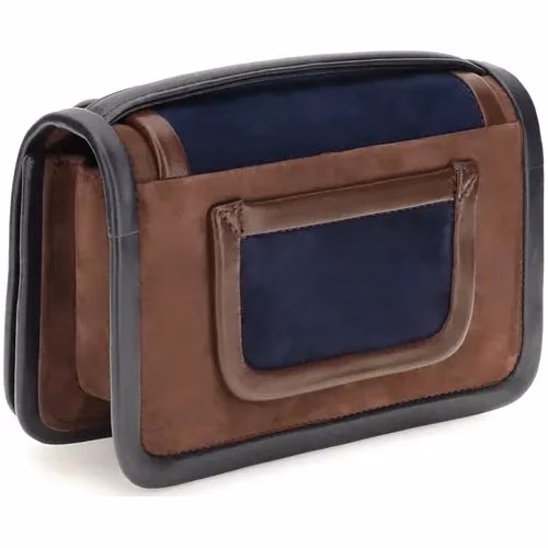 Pierre Hardy Brown Calf Leather Bos Taurus Shoulder Bag