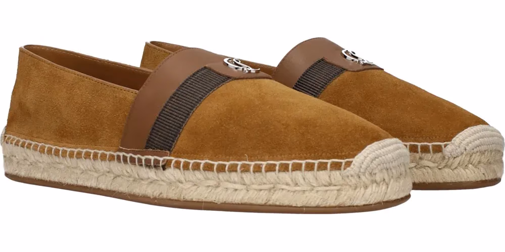 Christian Louboutin Brown Leather Espadrilles