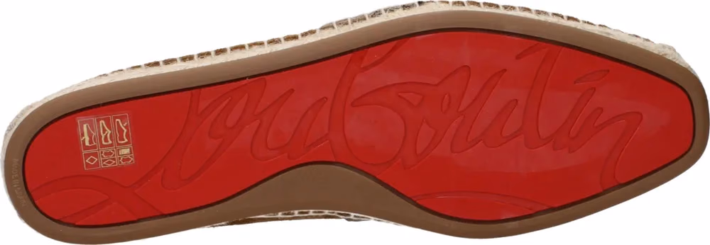 Christian Louboutin Brown Leather Espadrilles