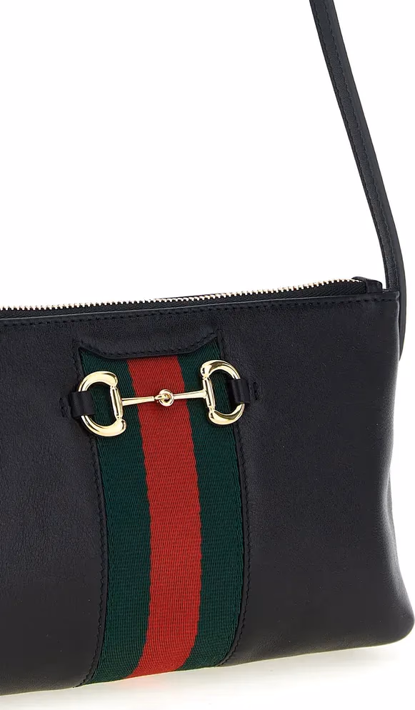Gucci Black Calfskin Shoulder Bag