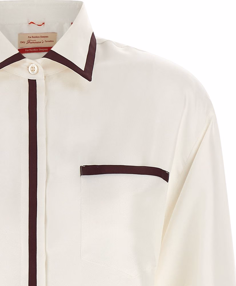 F.R.S. - FOR RESTLESS SLEEPERS White Silk Blouse
