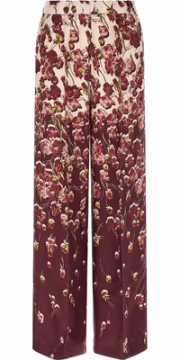 Multicolor Viscose Casual Pants