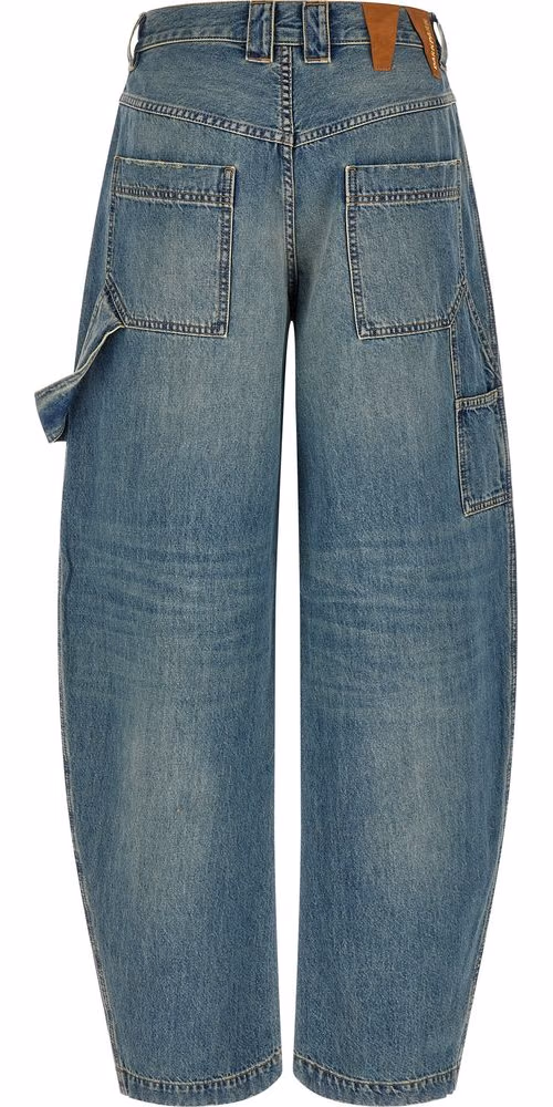 Darkpark Blue Cotton Relaxed Fit Jeans