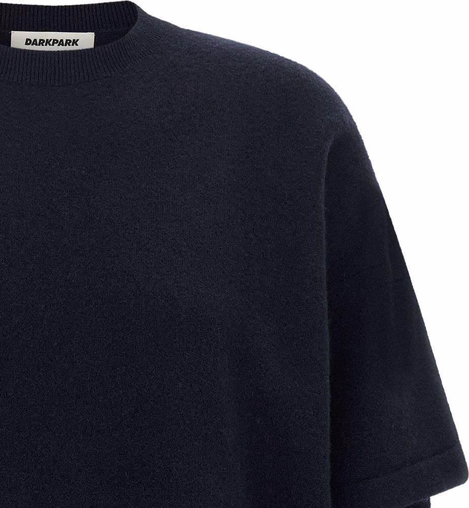 Darkpark Blue Merino Wool Cardigan
