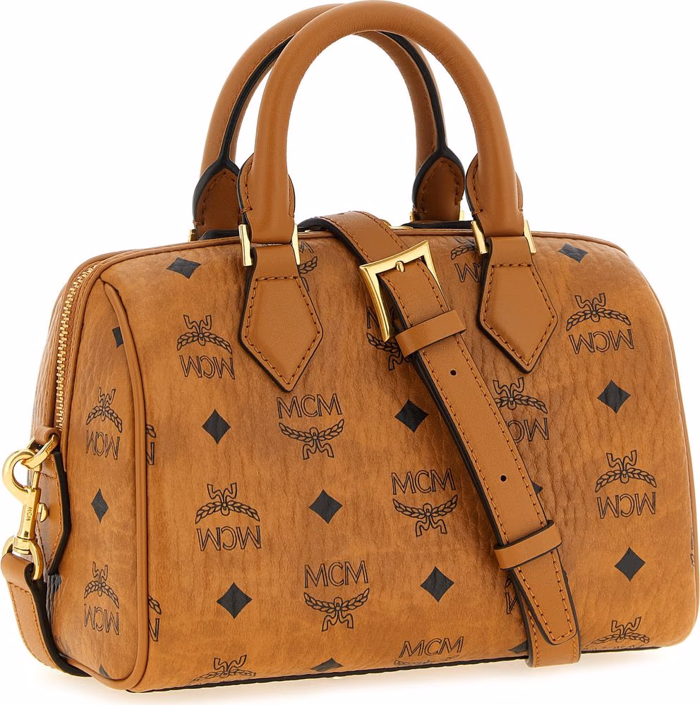 MCM Brown Polyethylene Handbag