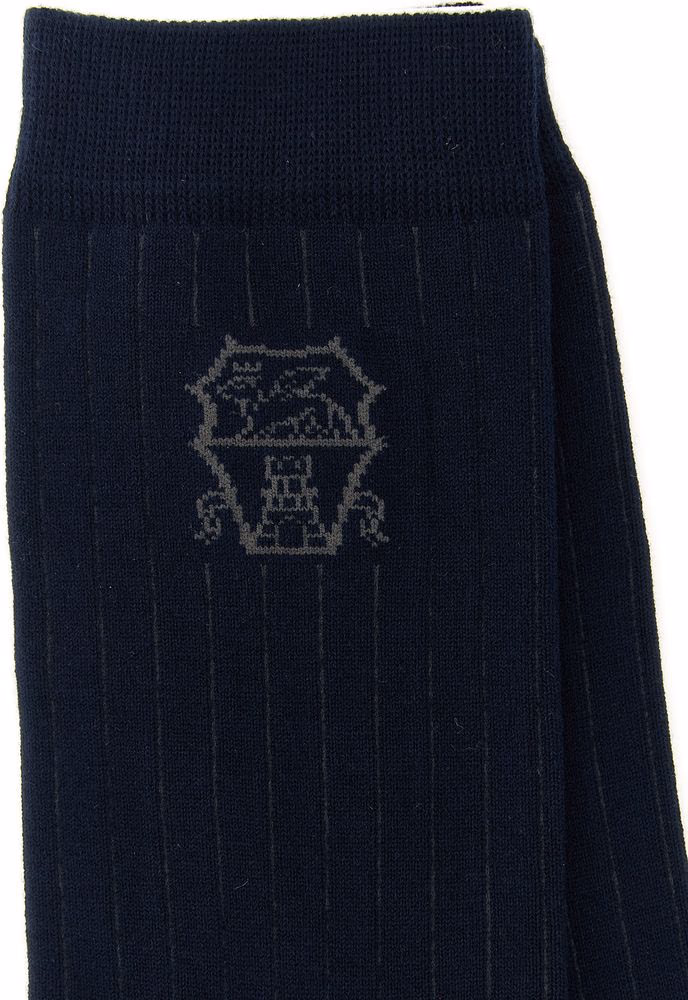 Brunello Cucinelli Blue Cotton Socks