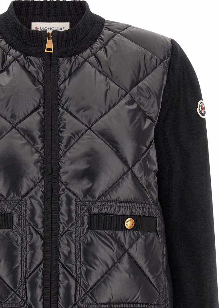 Moncler Black Polyamide Cardigan
