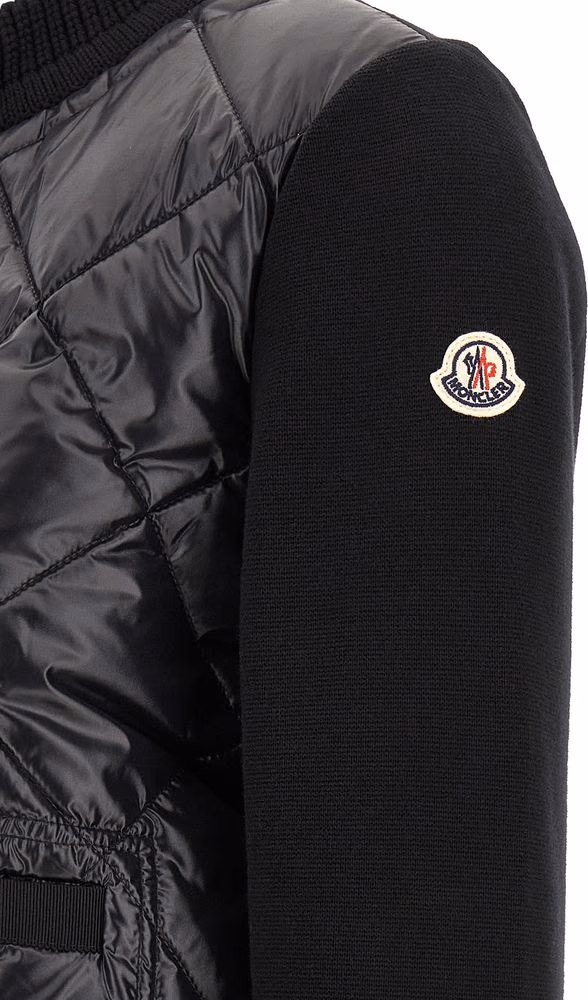 Moncler Black Polyamide Cardigan