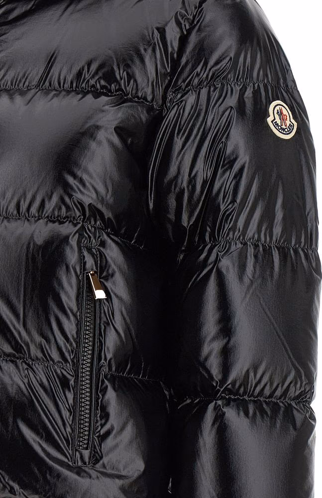 Moncler Black Polyamide Full-Length Jacket