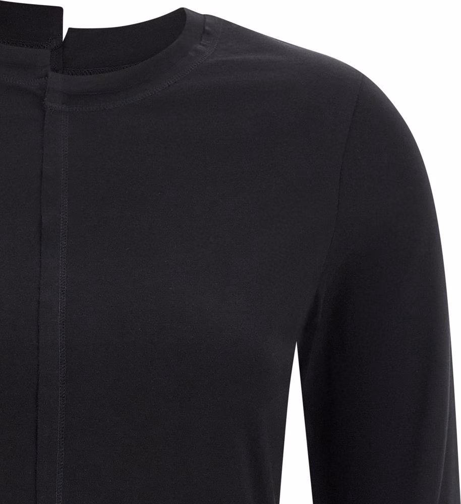 Y-3 Black Cotton Long Sleeve T-Shirt