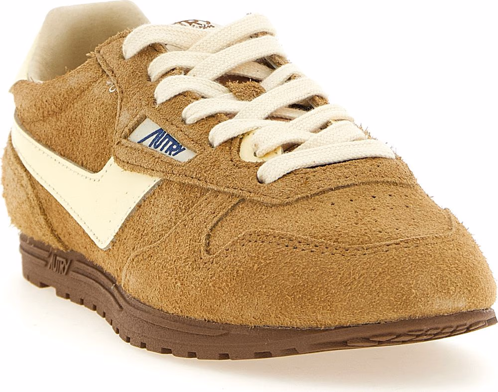 Autry Brown Cowhide Athletic Sneakers