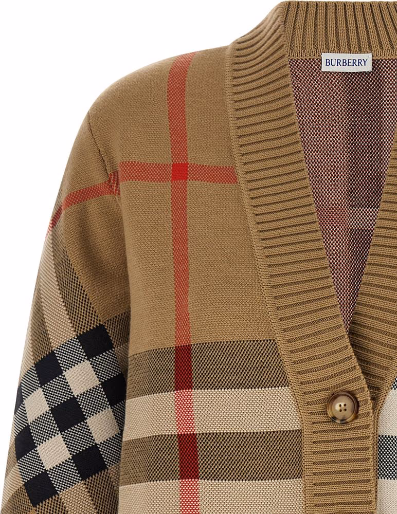 Burberry Beige Polyester Cardigan