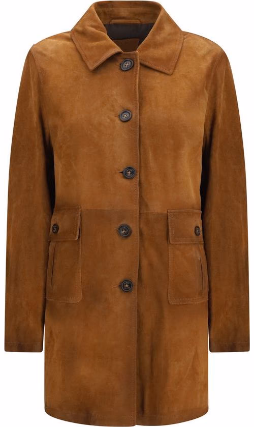 Valstar Brown Calf Leather Bos Taurus Full-Length Jacket