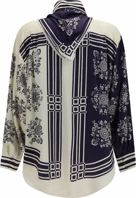 Alemais Blue Silk Shirt