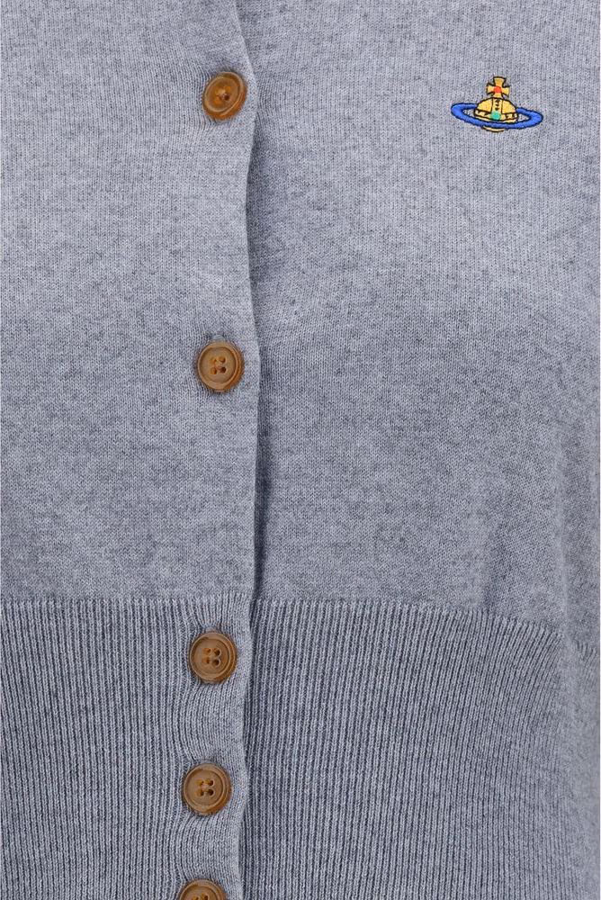 Vivienne Westwood Gray Cotton Cardigan