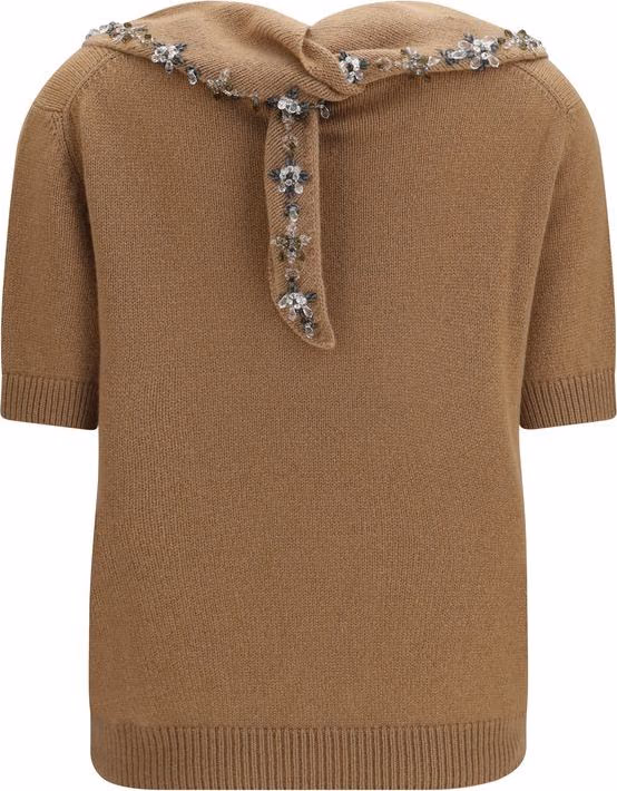 Prada Brown Cashmere Sweatshirt